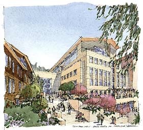 sketch of a building